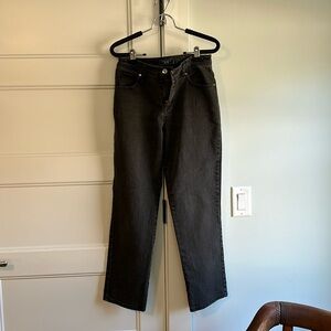 Classic straight dark-gray jeans